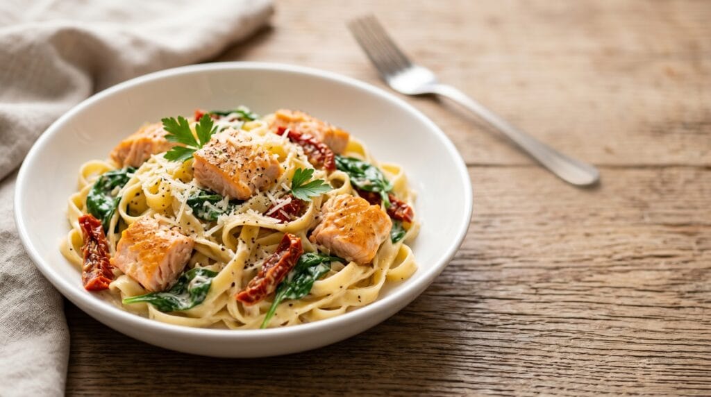 Creamy Tuscan Salmon Pasta